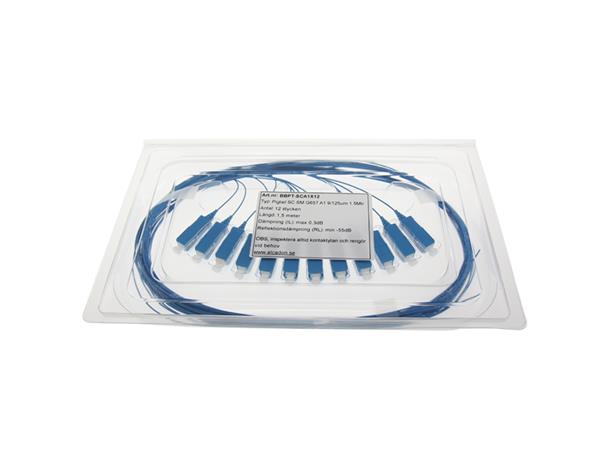 Pigtail SC 10/125 1,5m 12-pack G657A1